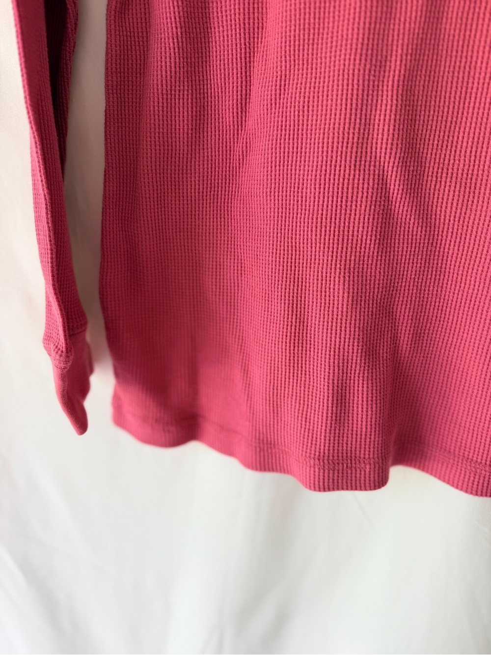 Cozy Rose Long-Sleeve Henley Thermal Top - Picture 5 of 5